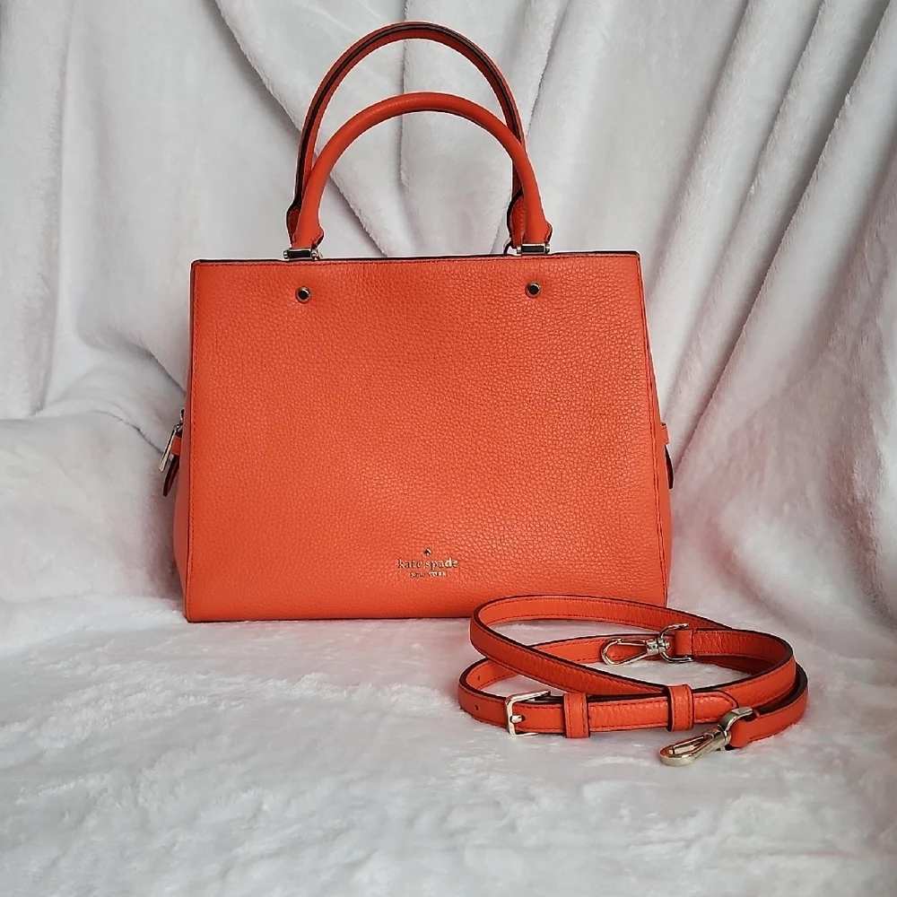 Kate Spade Vibrant Orange Satchel - Picture 2 of 11
